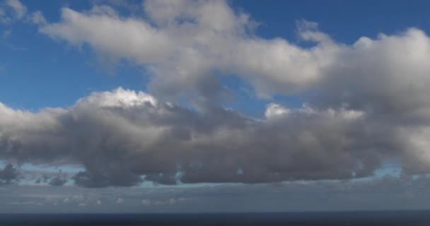 Bela Vista Panorâmica Sobre Nuvens Céu — Vídeo de Stock