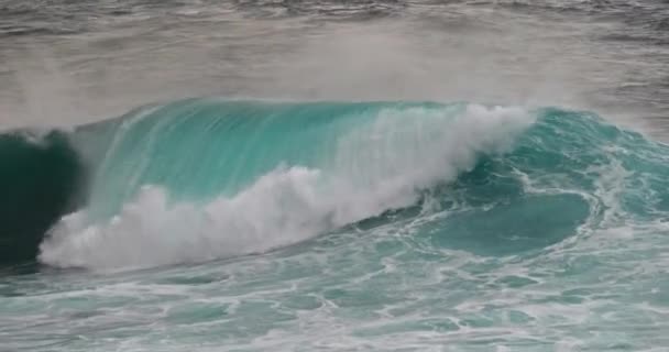 Silne Fale Morzu Widoki Morze — Wideo stockowe