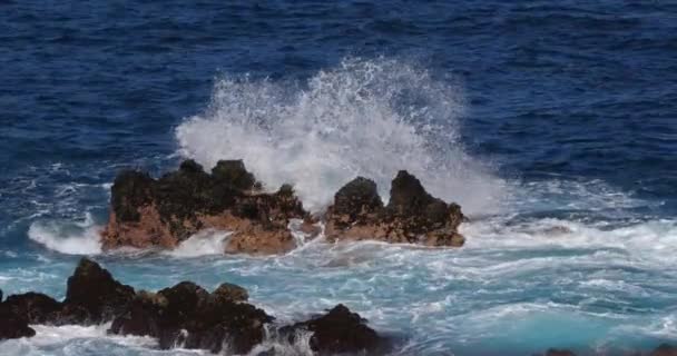 Silne Fale Wzburzonym Morzu — Wideo stockowe