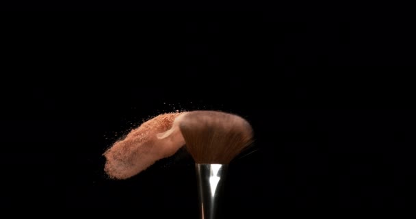 Rubor Escova Maquiagem — Vídeo de Stock