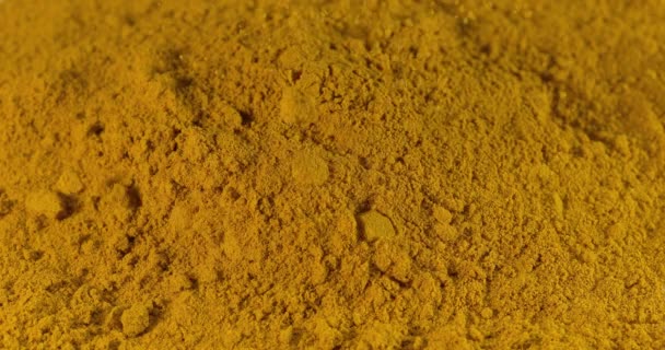 Curry Powder Falling Slow Motion — Stock Video