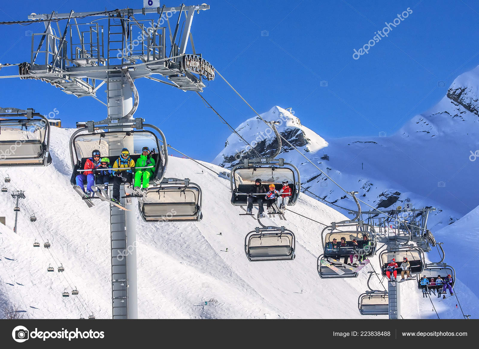 Sochi Russie Janvier 2018 Paysage Hiver Ensoleillé Scénique