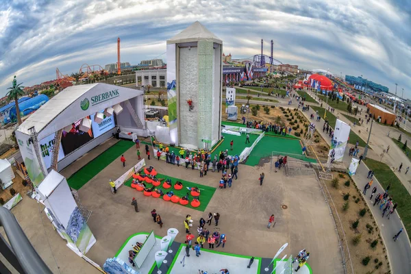 Sochi Ryssland Februari 2014 Isklättring Sida Show Olympic Park Vunnit — Stockfoto