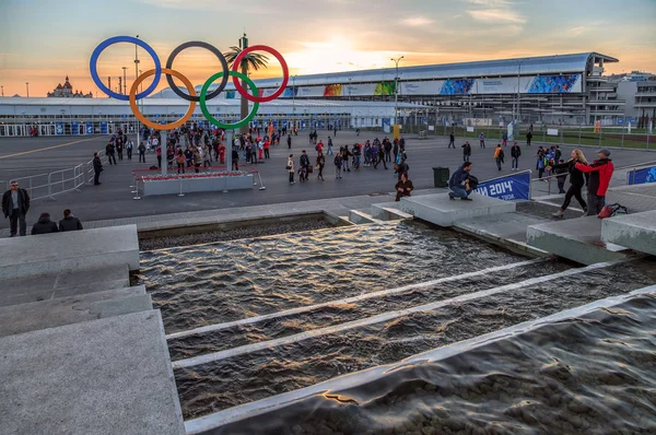 Sochi Rusia Febrero 2014 Parque Olímpico Fue Sede Principal Durante —  Fotos de Stock