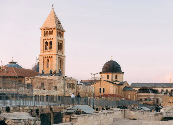 예루살렘 크리스찬 예루살렘의 옥상에서 기독교 교회의 예루살렘의 예루살렘의 — 스톡 사진