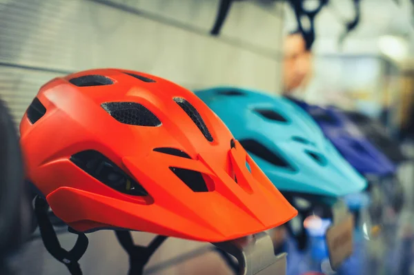 Cyklistická Helma Venkovní Bezpečnost Sportovní Volnočasové Doplňky Prodej — Stock fotografie