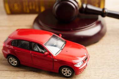 Bangkok, Tayland 15 Mart 2023 Araba kazası davası ve sigorta,.