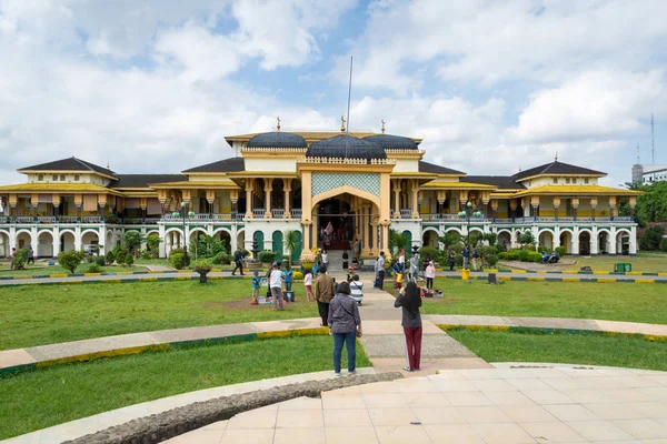 Medan Indonésie Leden 2019 Maimun Palace Nebo Palác Maimoon Medan — Stock fotografie