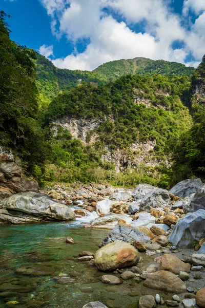Parque Nacional Taroko Desfiladeiro Paisagem Hualien Taiwan Vista Natureza Trilha — Fotografia de Stock