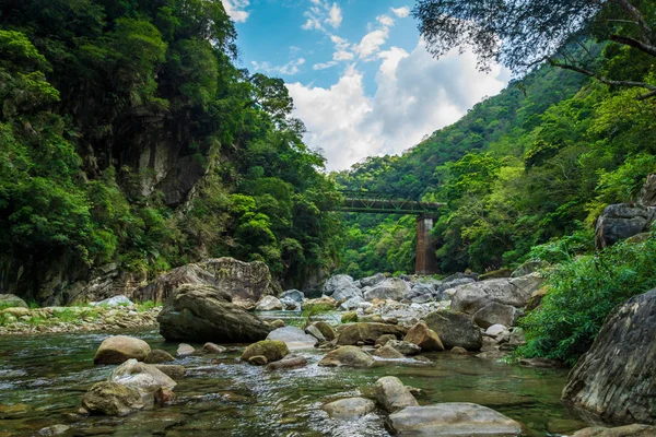 Ландшафт Каньона Национального Парка Тароко Хуаляне Тайвань Вид Шакаданг — стоковое фото