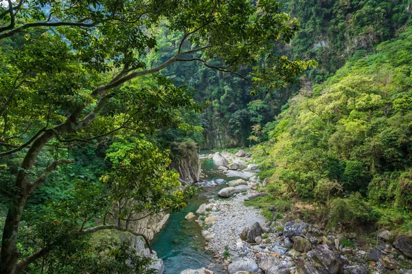 Parque Nacional Taroko Desfiladeiro Paisagem Hualien Taiwan Vista Natureza Trilha — Fotografia de Stock
