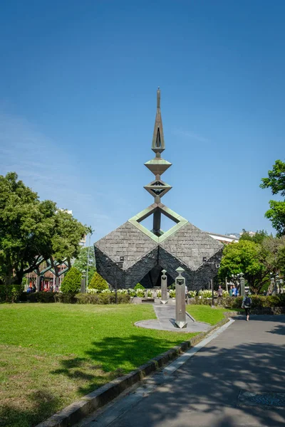 2019年3月 228記念公園中国の塔 228記念公園は台湾の中心部に位置し 地元住民や観光客の間で人気のサイト — ストック写真
