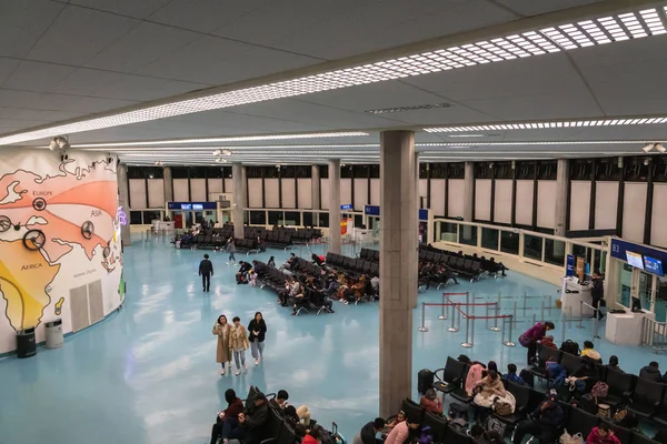 Taipei Taiwán Febrero 2019 Taipei Taoyuan Airport Architecture Passengers Taipei — Foto de Stock