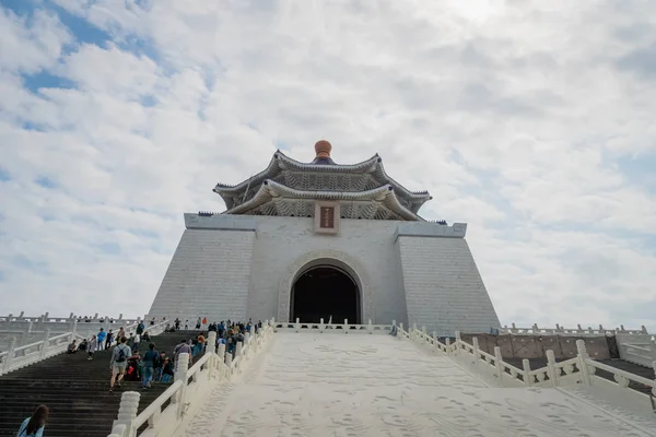 Taipei Taiwan Março 2019 Arquiteturas Visitantes National Chiang Kai Shek — Fotografia de Stock