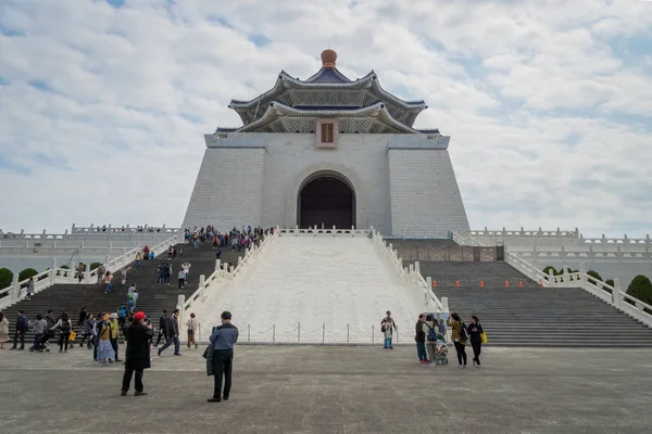 Taipei Taiwan Março 2019 Arquiteturas Visitantes National Chiang Kai Shek — Fotografia de Stock