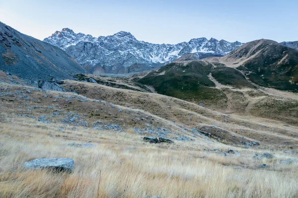 Dramatická Horská Krajina Oblasti Juta Trekking Krajina Zasněženými Horami Slunečného — Stock fotografie