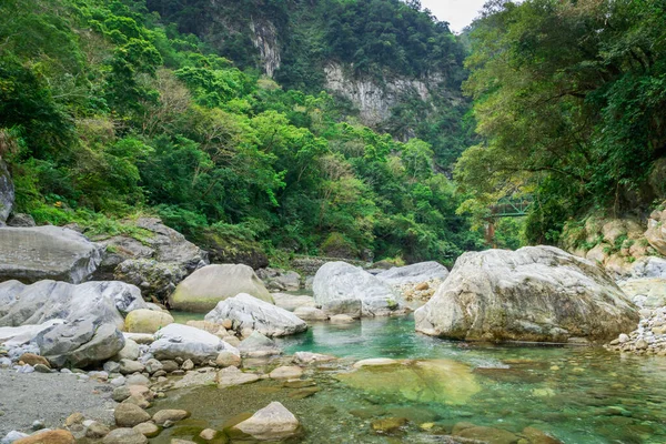 Parque Nacional Taroko Desfiladeiro Paisagem Hualien Taiwan Vista Natureza Trilha — Fotografia de Stock