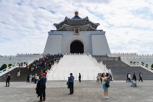 Taipei Taiwan Março 2019 Arquiteturas Visitantes National Chiang Kai Shek — Fotografia de Stock