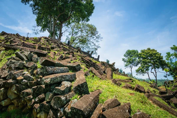 Gunung Padang Megalithic Site Cianjur Java Eiland Indonesië Gunung Padang — Stockfoto