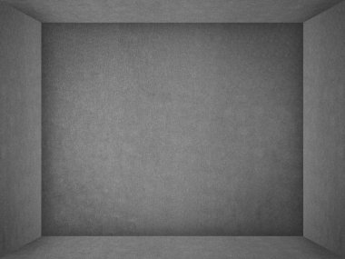 Gri kumaş kağıt, doku küp boş oda arka planı için