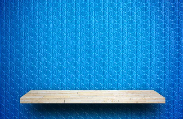Geel Steen Plank Teller Blauw Rubber Voor Product Display — Stockfoto