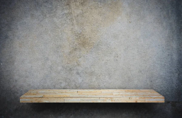 Geel Steen Plank Teller Grijs Cement Voor Product Display — Stockfoto