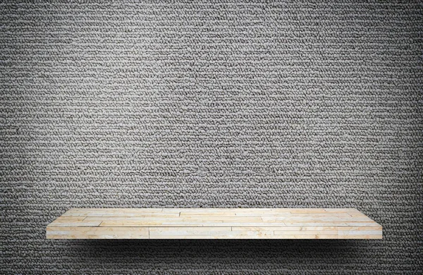 Empty Rock Stone Shelf Gray Carpet Background — Stock Photo, Image