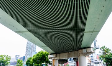 Japonya'da Büyük Ulaşım Asma köprü karayolu