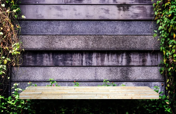 Gray Rock Plank Counter Tuin Muur Voor Textuur Achtergrond — Stockfoto