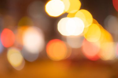 renkli Blur Street Işık Bokeh Arka Plan iplik