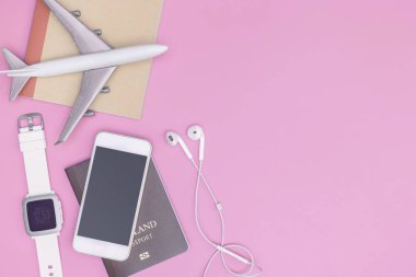 tatil seyahat technolofy gadget'lar ve seyahat concep için nesneler