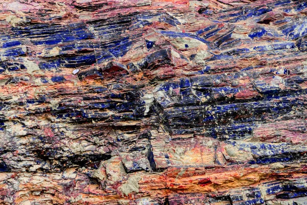 Orange Blue Rock layer surface for texture background
