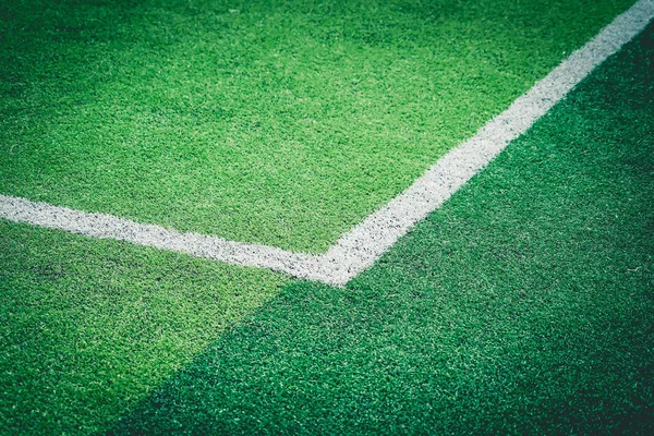 Voetbal Voetbalveld witte lijn voor achtergrond — Stockfoto