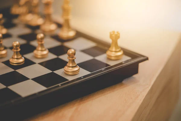 Chess board for business strategy concept — Stock Photo, Image