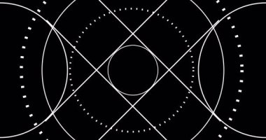 4K Cool Animated Minimalist Tasarım BG.Futuristic Data Network For Business Workflow. Minimalist BG tasarımı, grafik tasarımı, afişler, gelecek teknolojisi, sunumlar için uygun kusursuz döngülü video