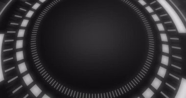 4K Futuristik Portallar, Sihirli Hologram havalı ekran teknolojisi. Dijital iletişim, gelecek teknolojisi, bilim ve veri alışverişi için soyut hologram teknolojisi. Sihirli daire geçitleri.