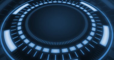 Gelecekçi portallar, Sihirli Hologram havalı ekran teknolojisi. Dijital iletişim, gelecek teknolojisi, bilim ve veri alışverişi için soyut hologram teknolojisi. Sihirli daire geçitleri.