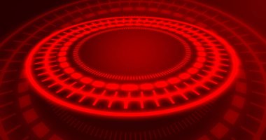 3D fütüristik portallar, Sihirli Hologram görüntüleme teknolojisi. Dijital iletişim, gelecek teknolojisi, veri değişimi ve yapay zeka için soyut hologram teknolojisi. Sihirli halka kapıları..