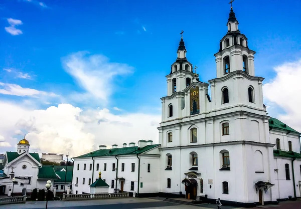 The Holy Spirit Cathedral in Minsk, Belarus is dedicated to the Holy Spirit. It is the central cathedral of the Belarusian Orthodox Church.