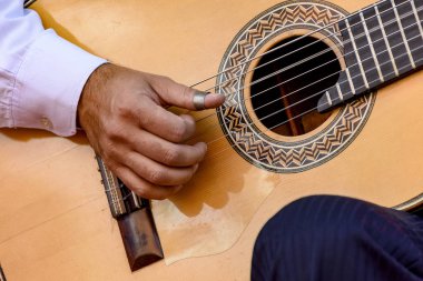Brezilya popüler müzik müzikal performans yedi dize akustik gitar ile yaşamak