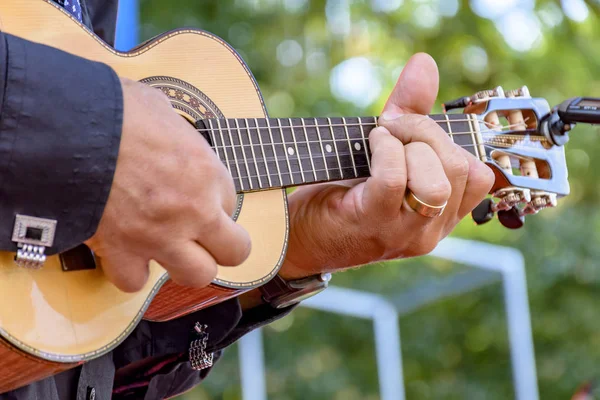 Canlı müzik performans dört teli ile akustik gitar ile chorinho olarak adlandırılan Brezilya popüler müzik
