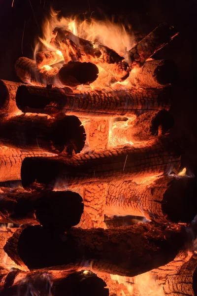 Volksfest Lagerfeuer Des Heiligen Johannes Typisch Für Folklore Und Brasilianische — Stockfoto