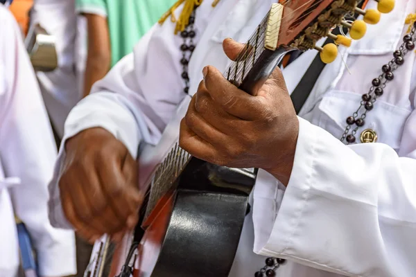 Spettacolo Chitarra Acustica Musicale Dal Vivo Della Musica Popolare Brasiliana — Foto Stock