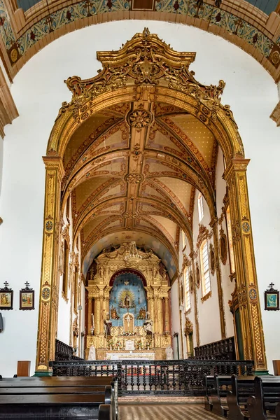 Altar Interior Famosa Iglesia Nuestro Señor Bonfm Ciudad Salvador Bahía —  Fotos de Stock