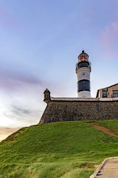 Torre Histórica Famosa Fortificación Farol Barra Ubicada Bahía Todos Los —  Fotos de Stock