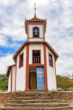 Barok ve sömürge mimarisi Minas Gerais Sabara şehir 1717 yılında inşa edilen tarihi ve eski Katolik Kilisesi'nde