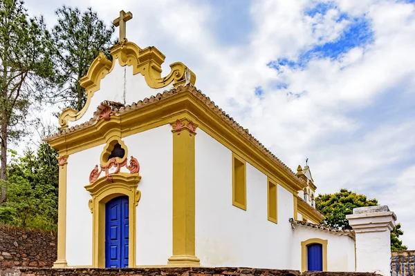 Antiga Igreja Católica Século Xviii Localizada Centro Famosa Histórica Cidade — Fotografia de Stock