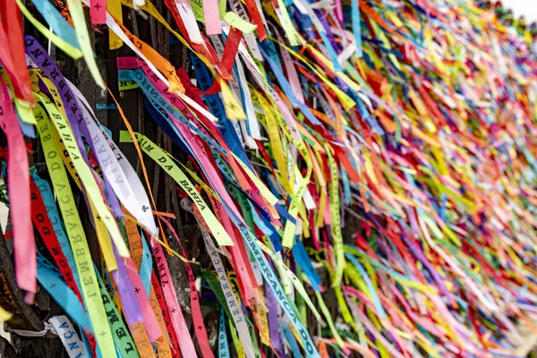 Fitas Nosso Senhor Bonfim Bahia Símbolo Mais Conhecido Cidade Salvador — Fotografia de Stock