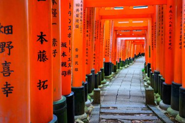 Fushimi Inari Shrine(Fushimi Inari Taisha), Senbon yakın. Fushimi Inari tapınak tapınak Inari.This Kyoto, Japonya Fushimi koğuşta bulunan Tanrı'nın olduğunu.