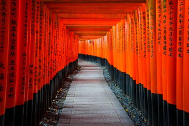 Fushimi Inari Shrine(Fushimi Inari Taisha), Senbon yakın. Fushimi Inari tapınak tapınak Inari.This Kyoto, Japonya Fushimi koğuşta bulunan Tanrı'nın olduğunu.